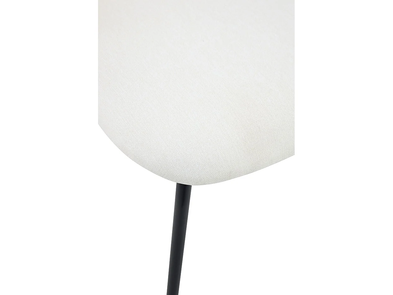 Chaise rembourrée – tissu hydrophobe crème – MEALIZE