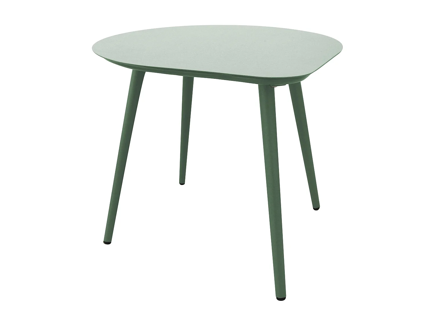 Lot de 2 tables basses de jardin en métal vert forêt et vert sauge