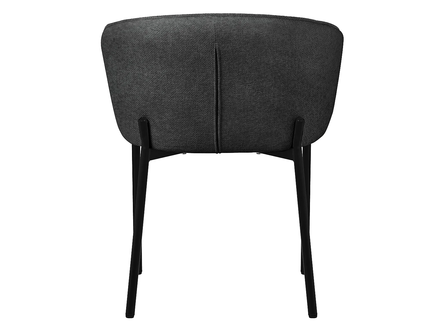 ML-Design 4x Sillas de comedor antracita con revestimiento de tela, asiento sofá de salón con respaldo, mueble de cocina tapizado con patas de metal