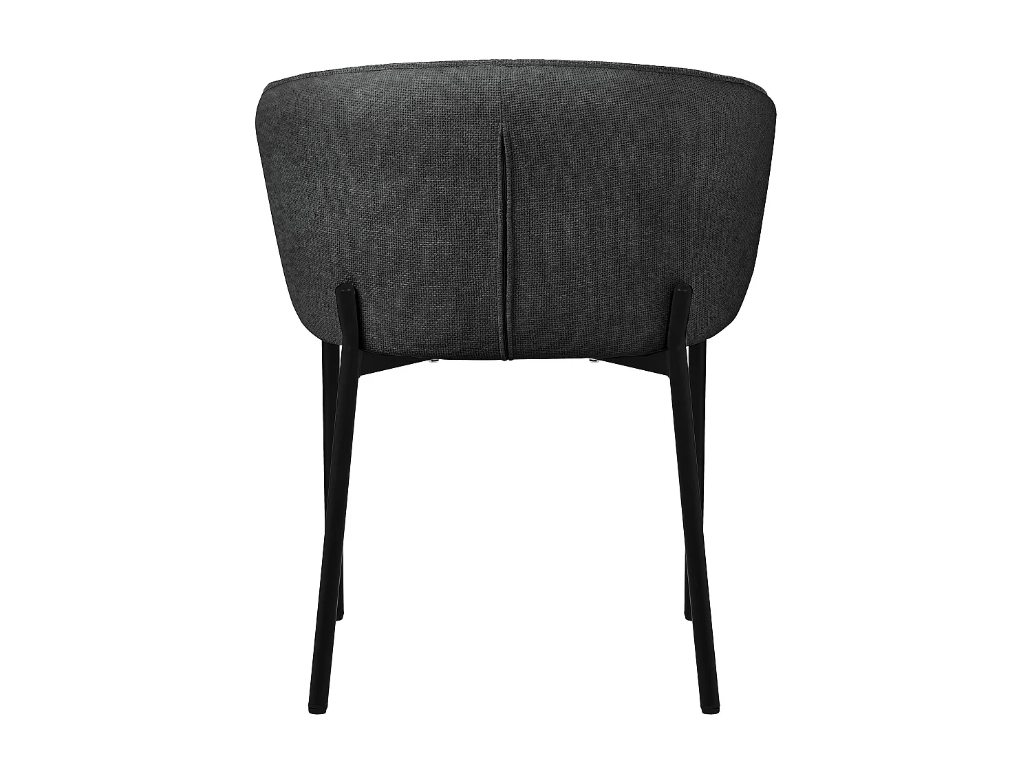 ML-Design Set 2x sedie da pranzo antracite in tessuto, mobili con schienale e gambe in metallo, poltroncine imbottiteda cucina, poltrone per soggiorno