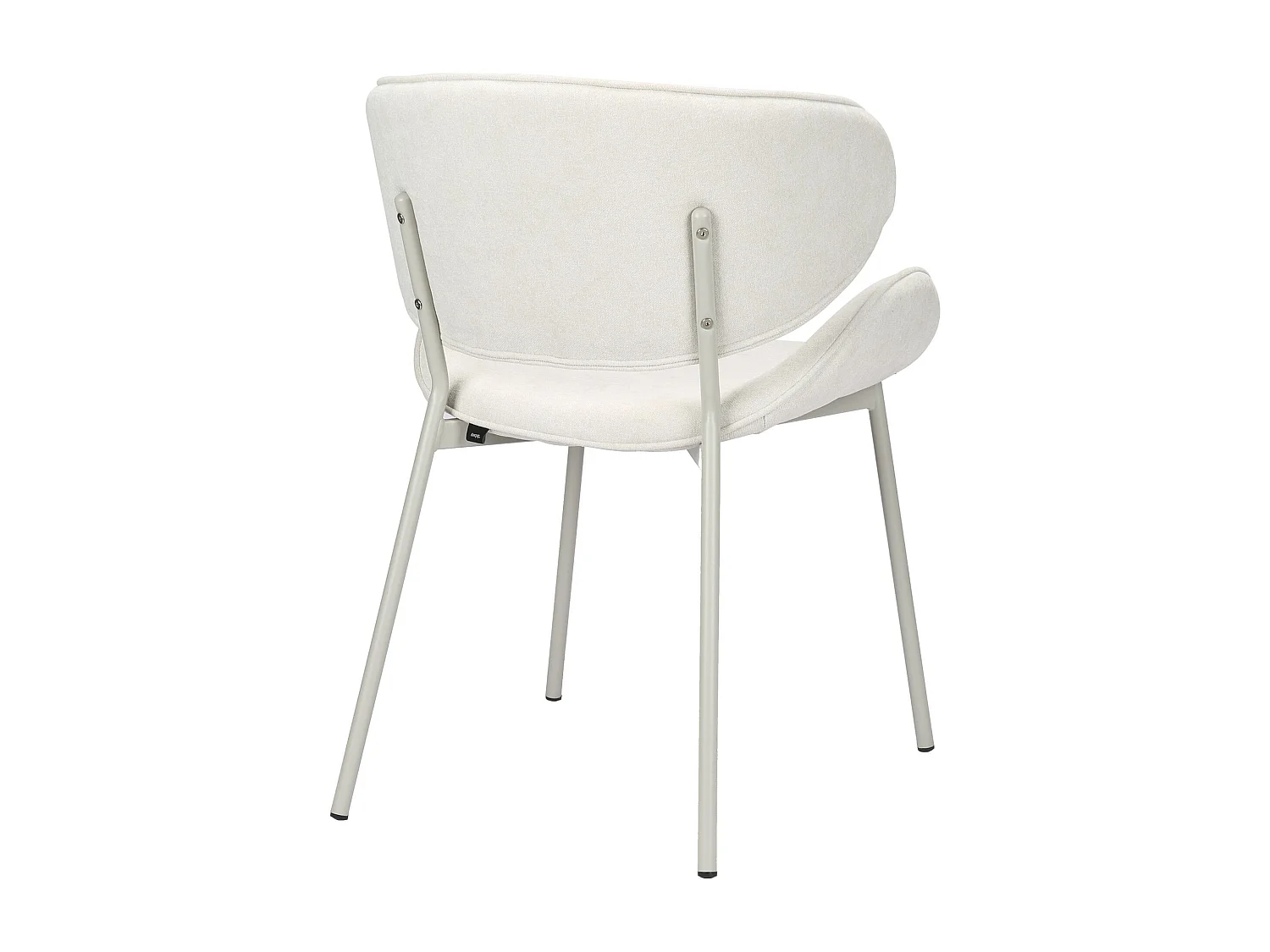 Silla de comedor acolchada – Chenilla fácil de limpiar crema – PRETICALLY