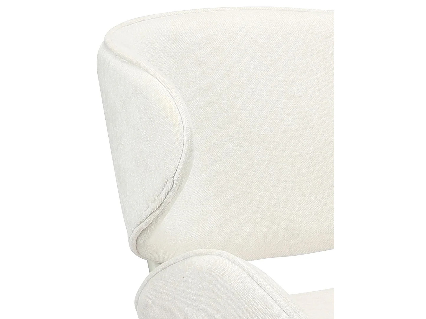 Chaise rembourrée – chenille facile d’entretien crème – PRETICALLY