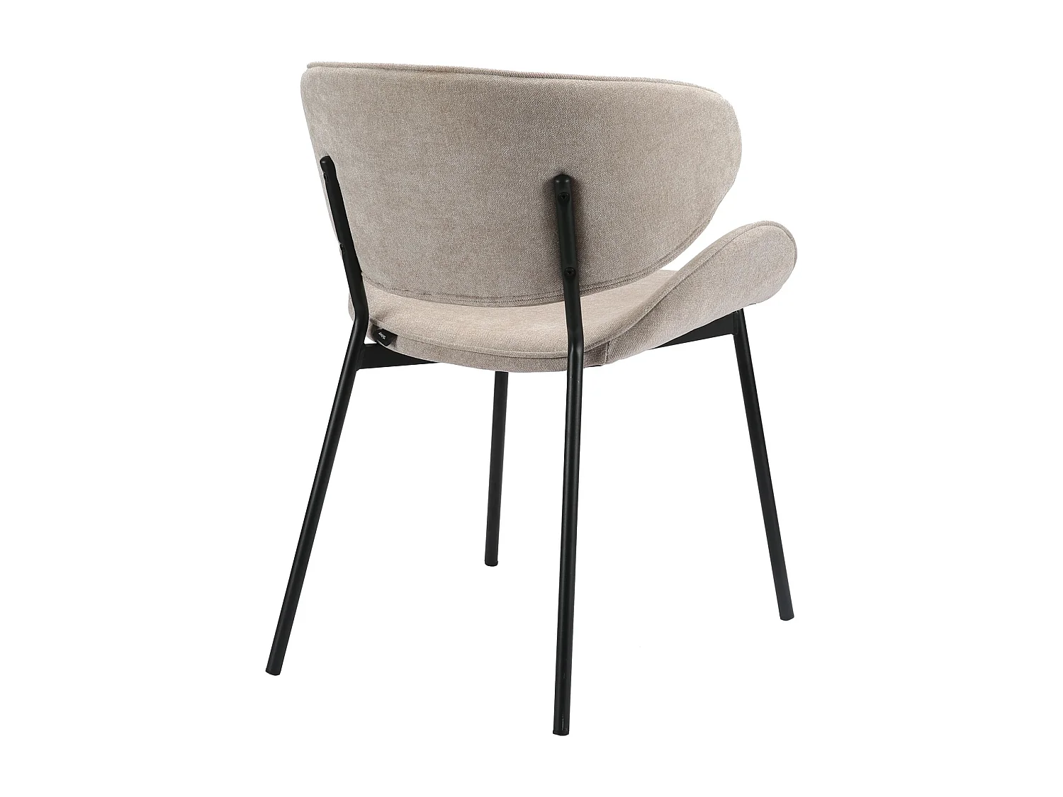 Silla de comedor acolchada – Chenilla fácil de limpiar beige – PRETICALLY