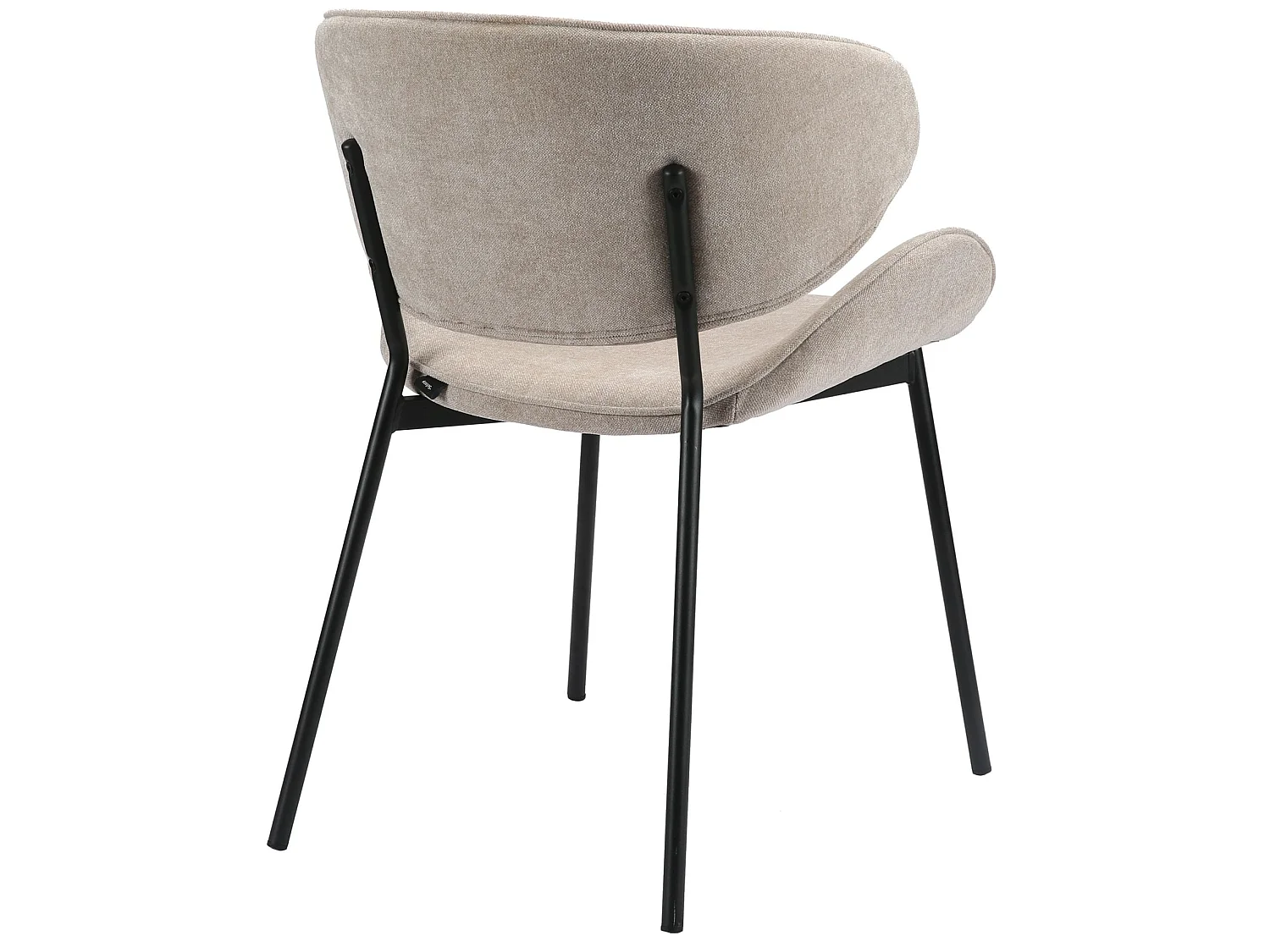 Sedia da pranzo imbottita – Ciniglia facile da pulire beige – PRETICALLY
