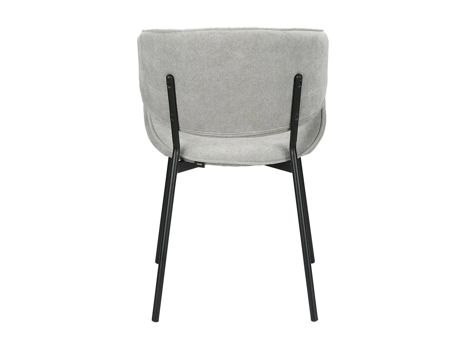 Silla de comedor acolchada – Chenilla fácil de limpiar gris claro – PRETICALLY