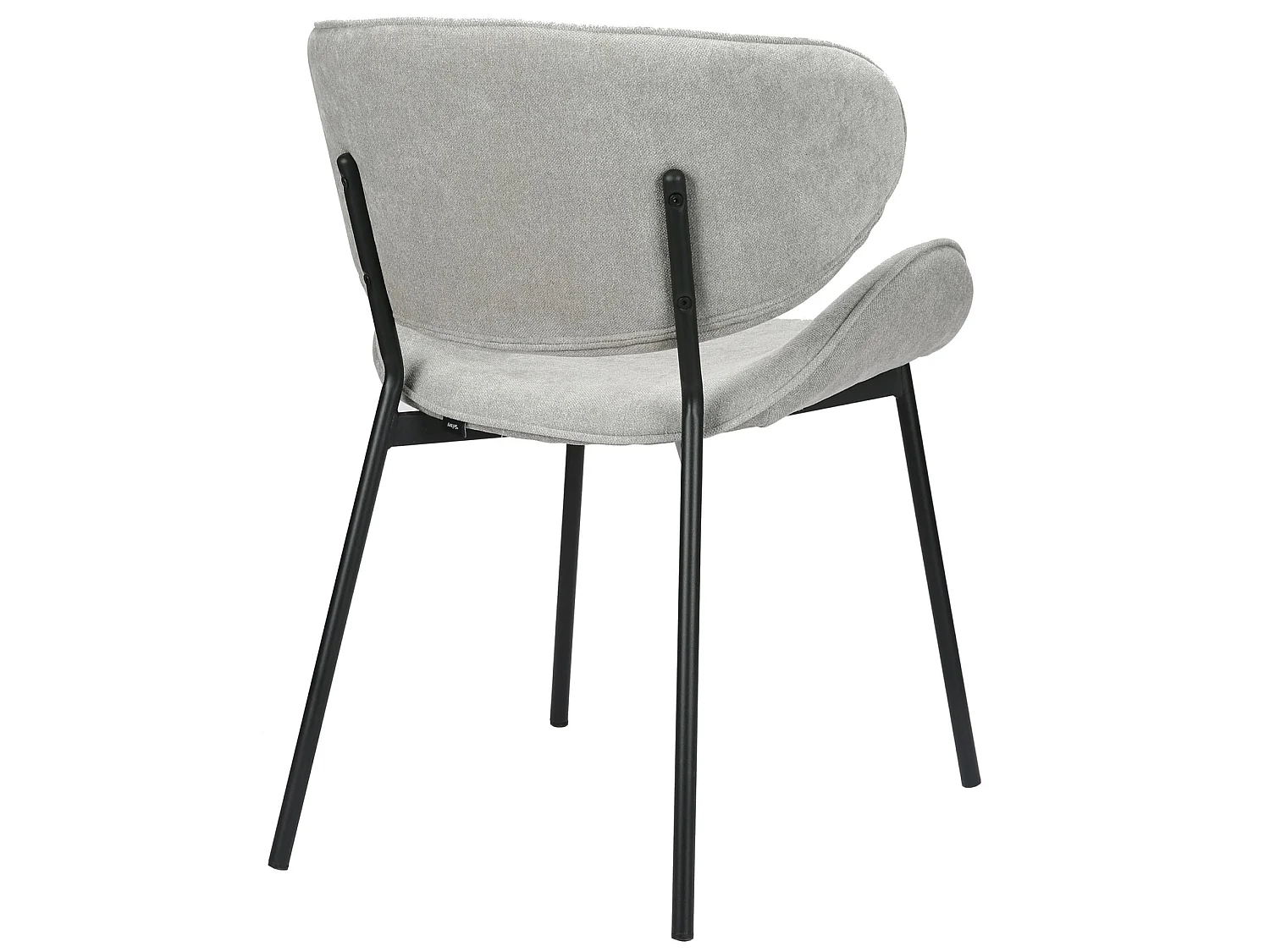 Chaise rembourrée – chenille facile d’entretien gris clair – PRETICALLY
