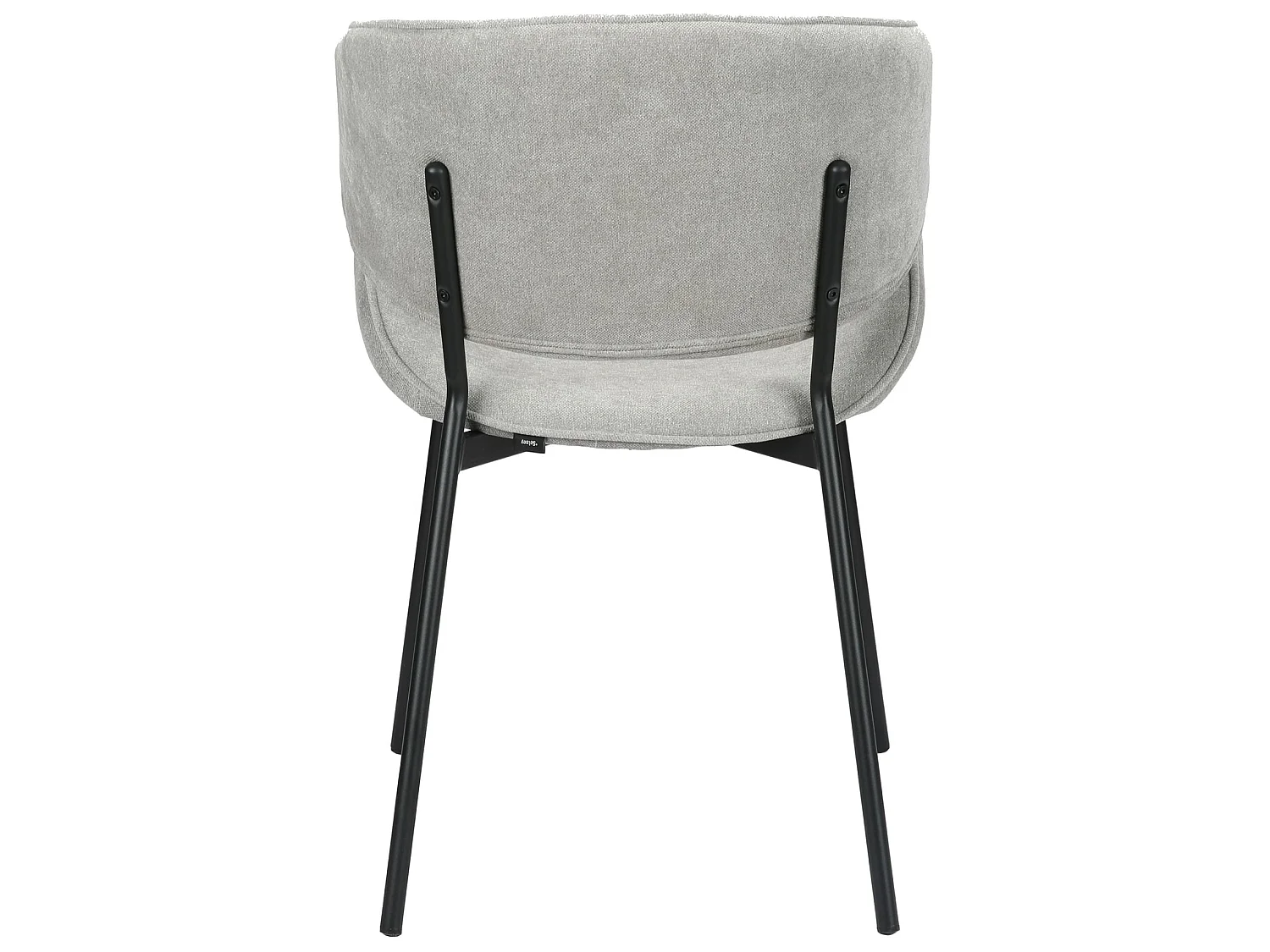 Chaise rembourrée – chenille facile d’entretien gris clair – PRETICALLY