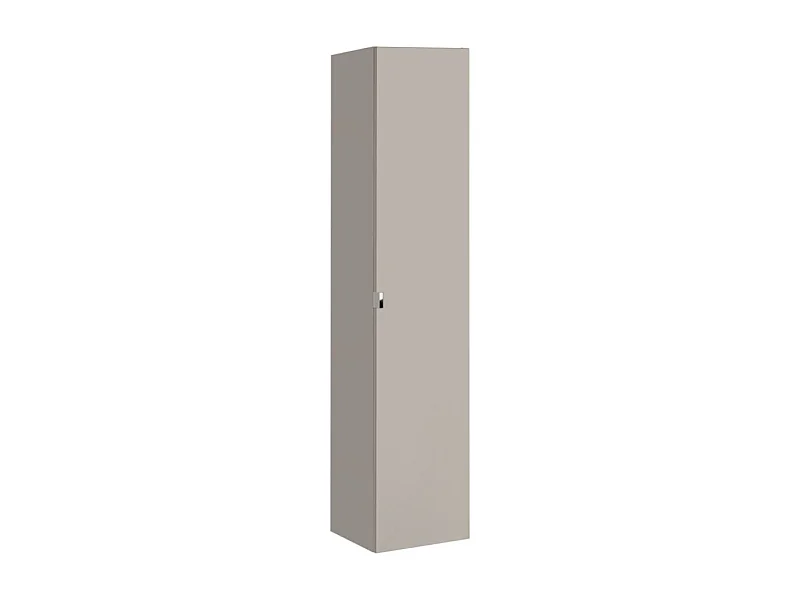 Colonne salle de bain VANTA taupe – meuble suspendu 160 cm avec porte et tiroirs