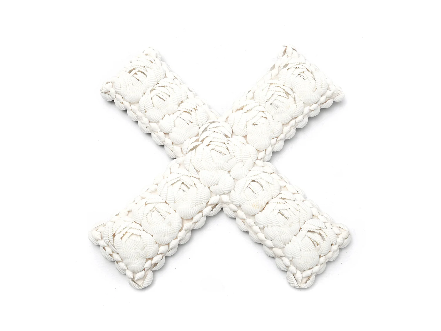 Décoration en coquillages - Blanc - L