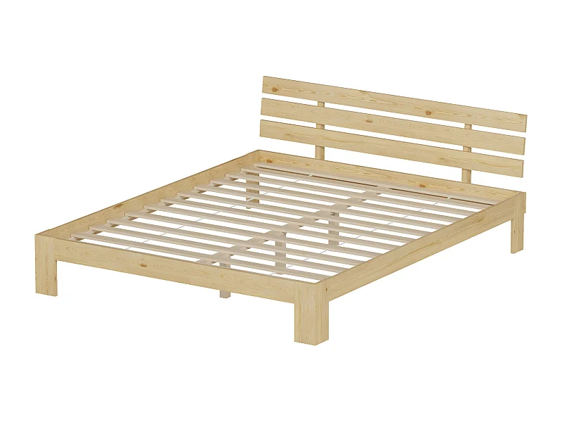 Cama de madera con cabecero 160x200cm FINN