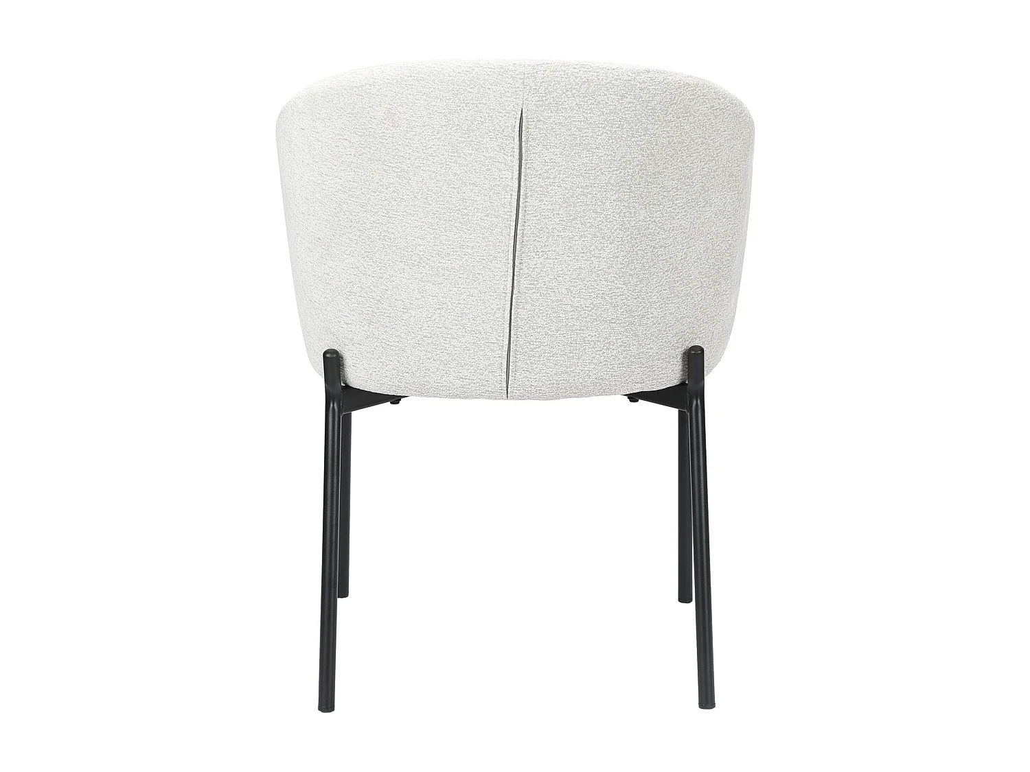 Stoel – comfortabele bekleding – chenille – lichtgrijs – ATISLY