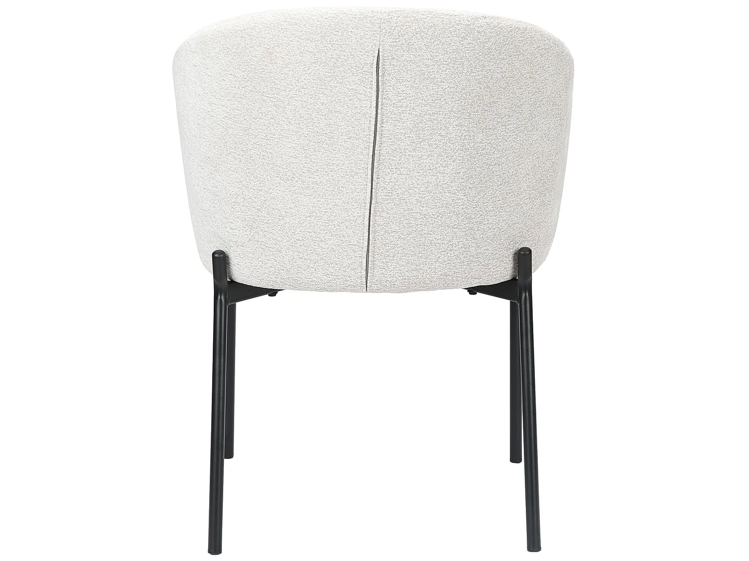 Chaise rembourrée – chenille gris clair – ATISLY