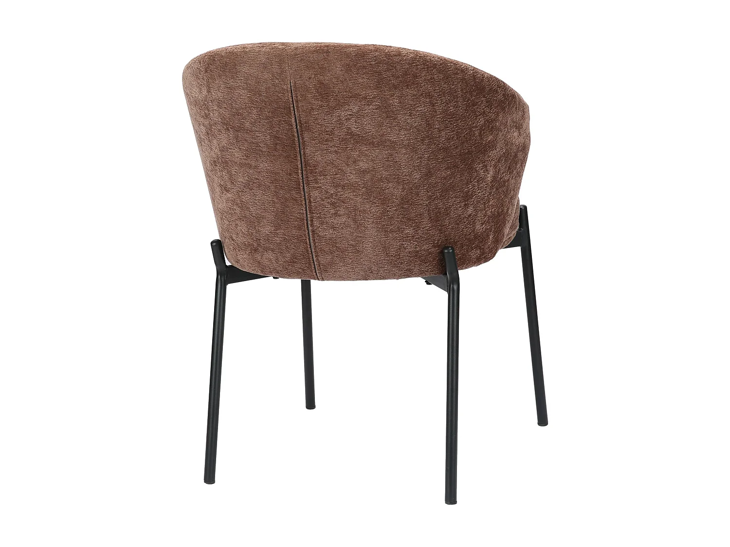 Chaise rembourrée – chenille brun – ATISLY