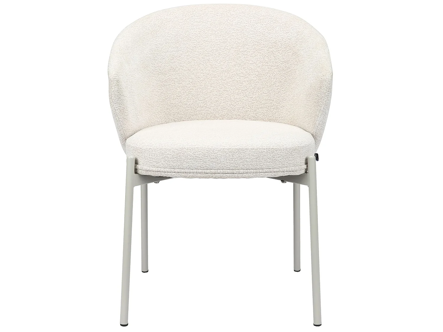 Polsterstuhl mit Chenille – Hellbeige – ATISLY