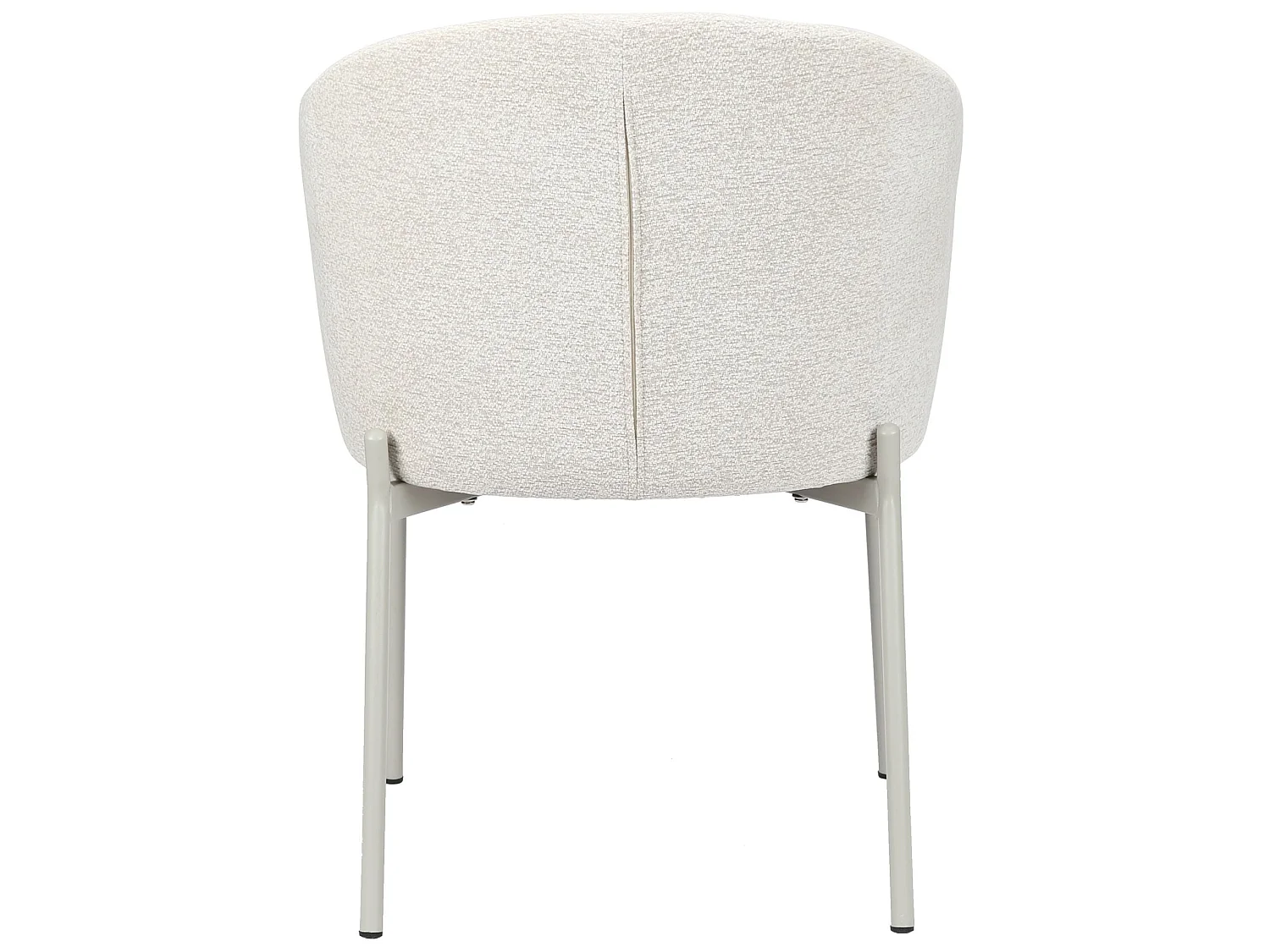 Polsterstuhl mit Chenille – Hellbeige – ATISLY