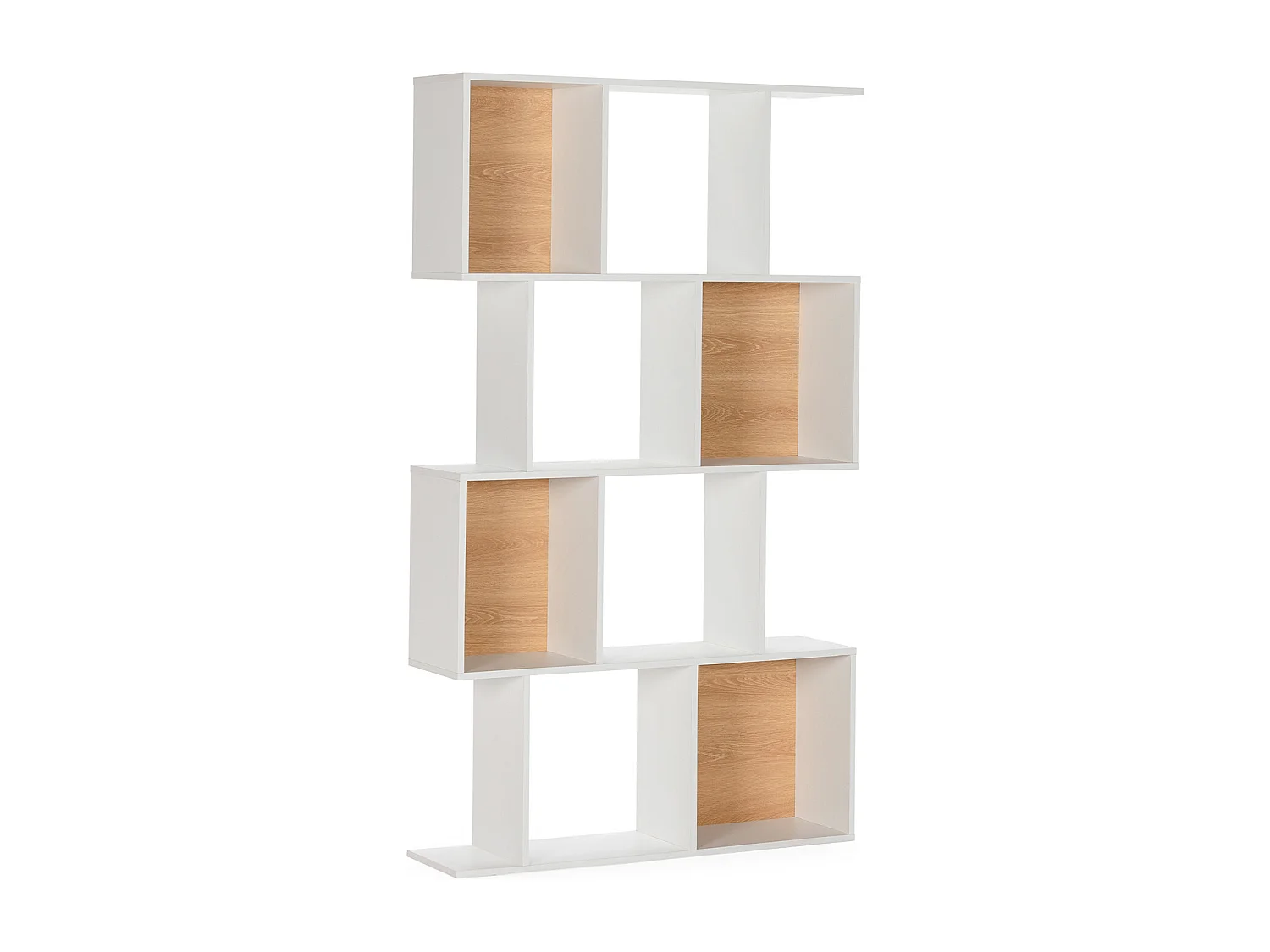 Wohnzimmerregal Nagato 8 fächern weiße Farbe