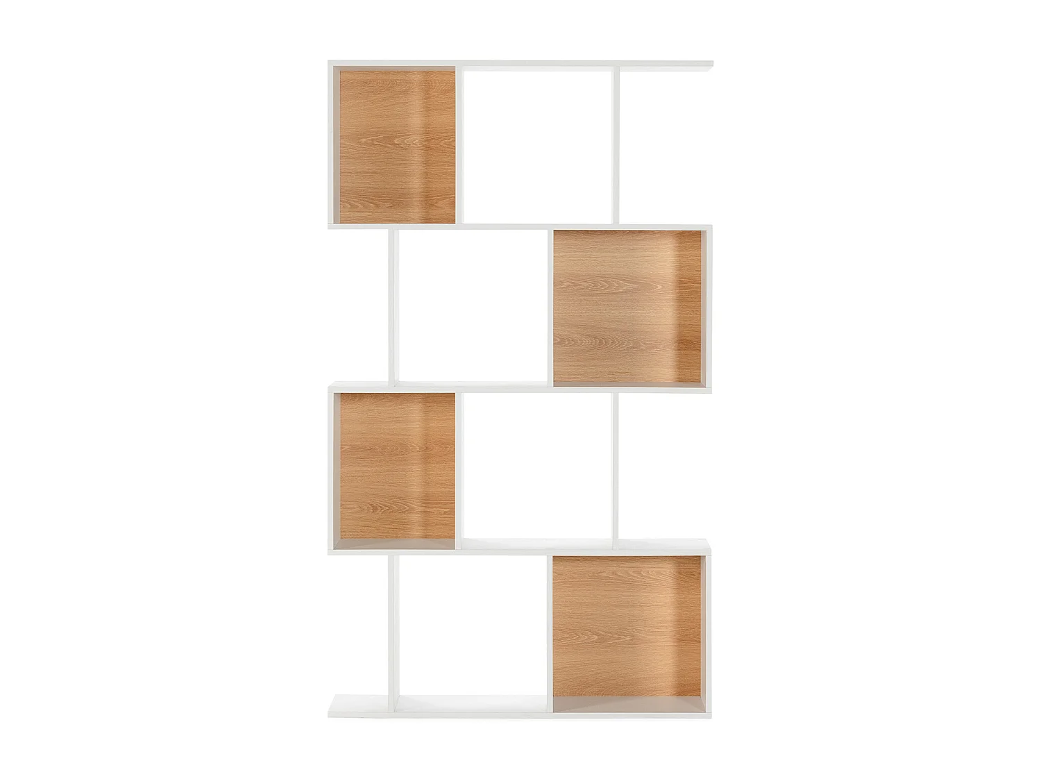 Wohnzimmerregal Nagato 8 fächern weiße Farbe