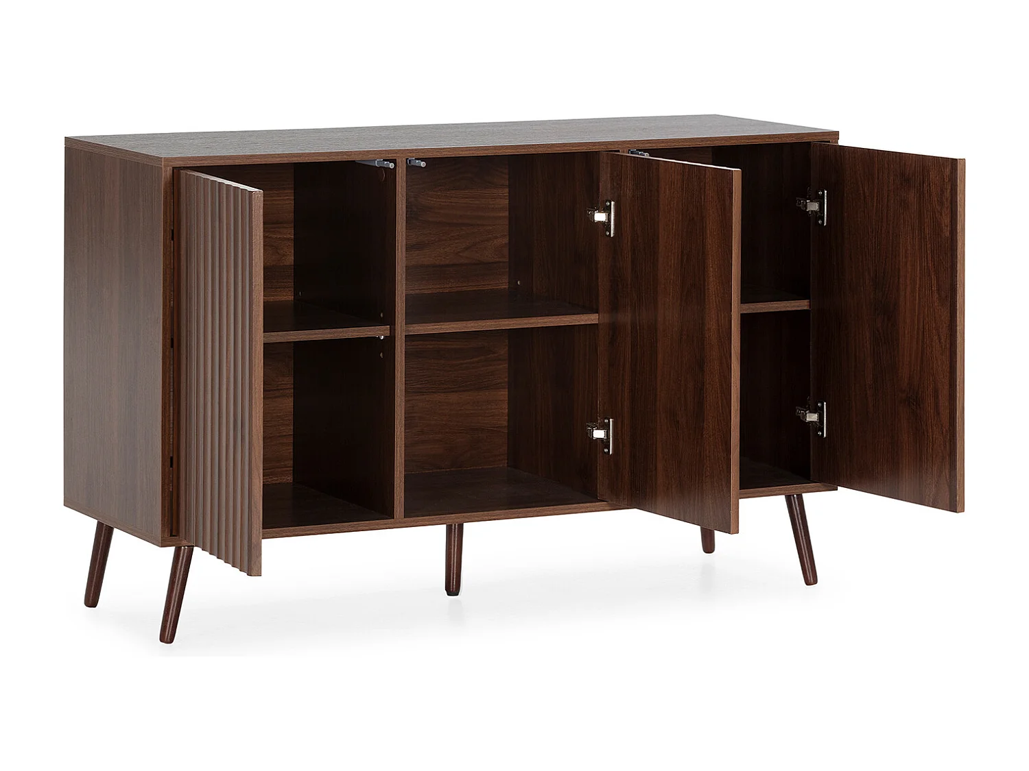 Aparador Lluvia 3 puertas efecto Nogal