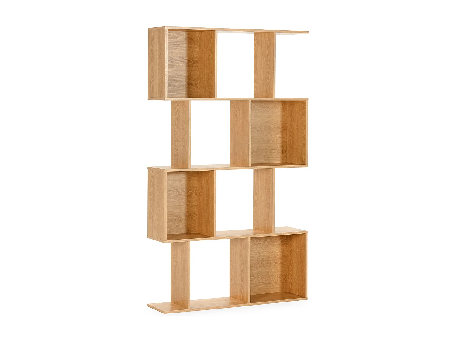 Wohnzimmerregal Nagato 8 fächern Eichenfarbe