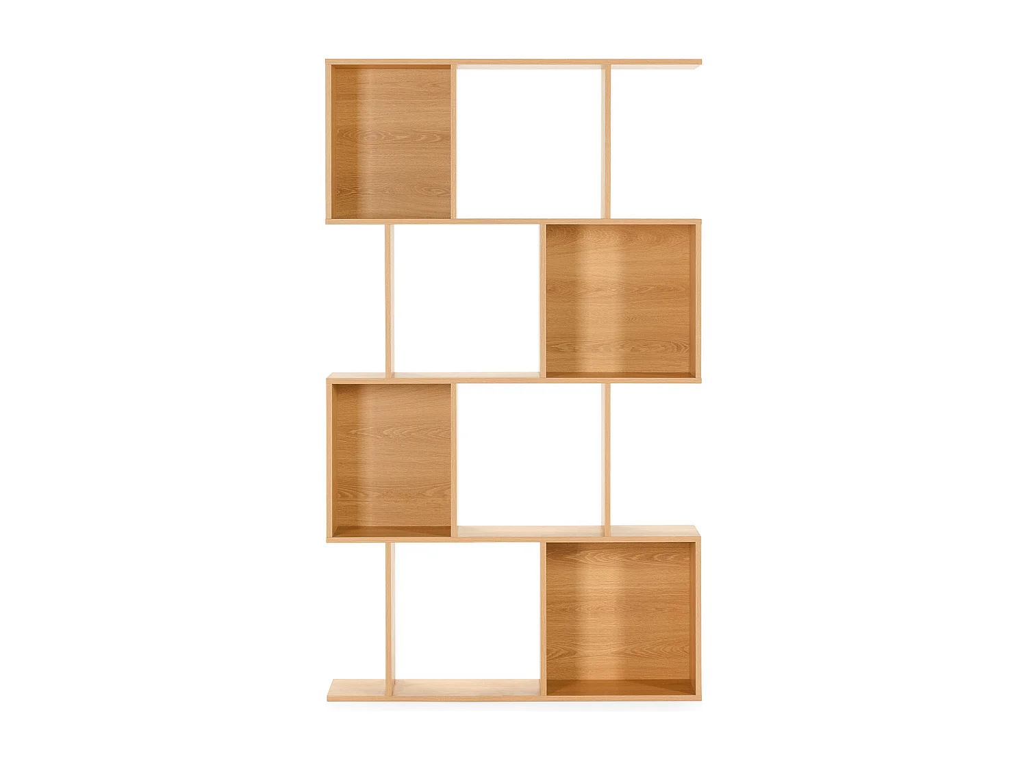 Wohnzimmerregal Nagato 8 fächern Eichenfarbe