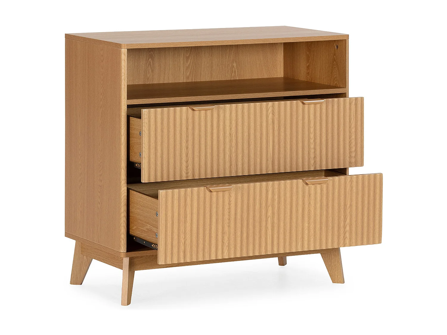 Kommode Oporto 2 Schubladen Eichenfarbe