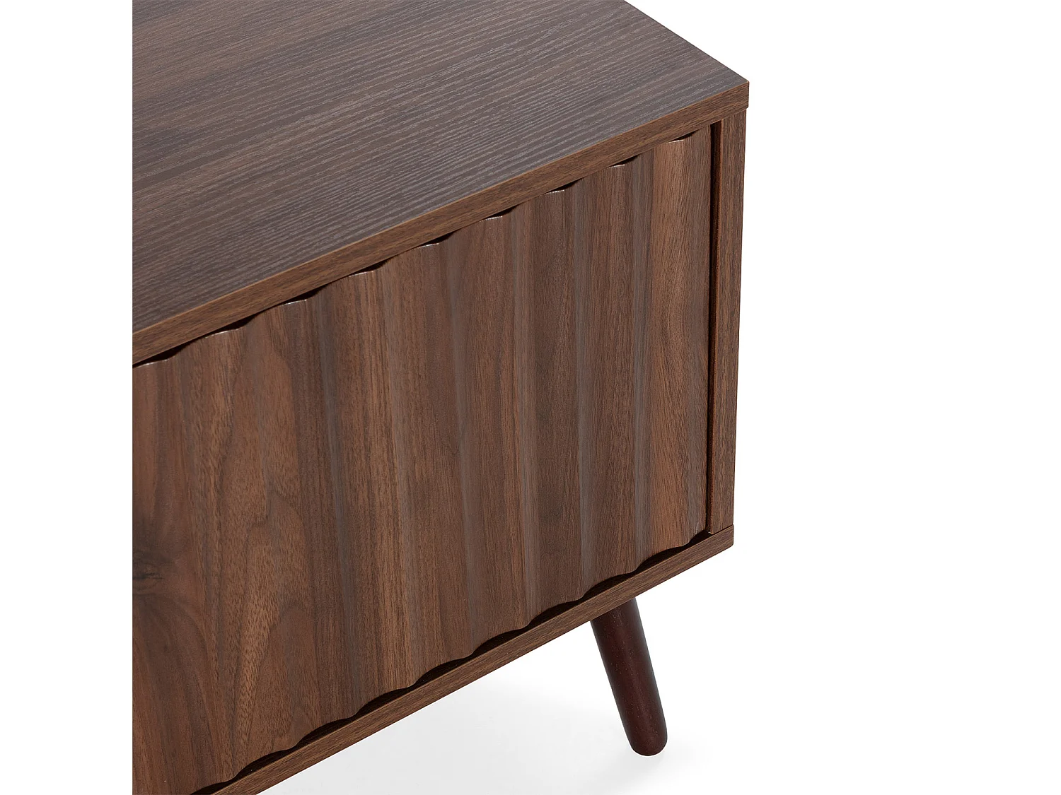 Mueble TV Lluvia 3 puertas efecto Nogal