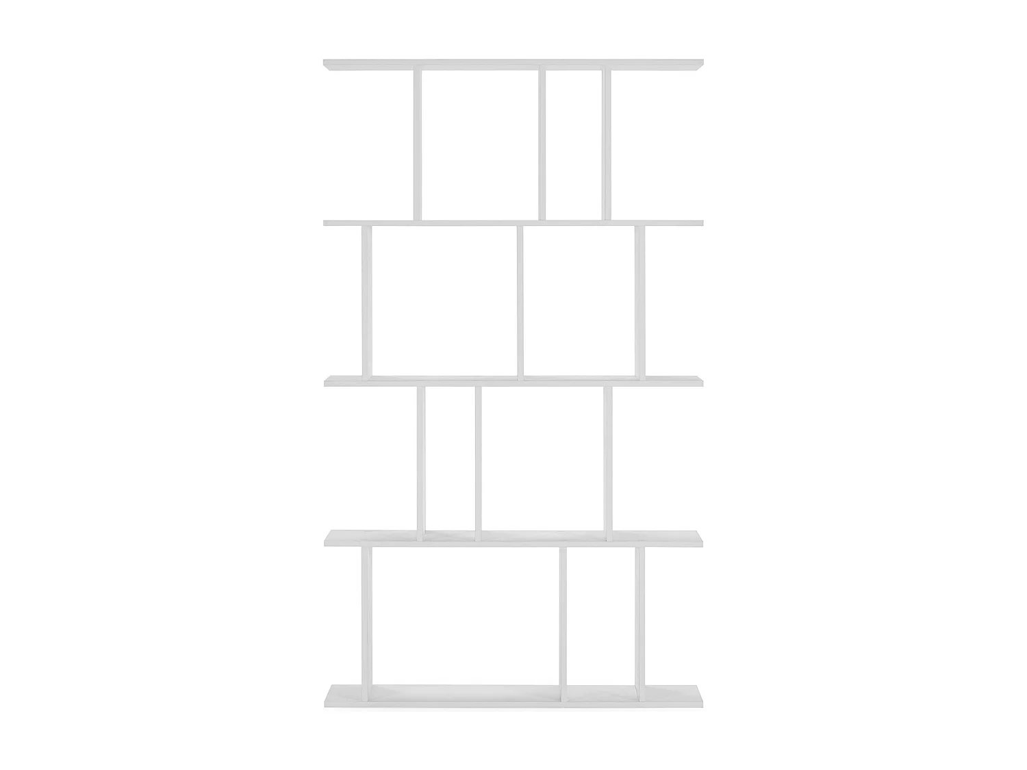 Wohnzimmerregal Niko 8 fächern weiße Farbe