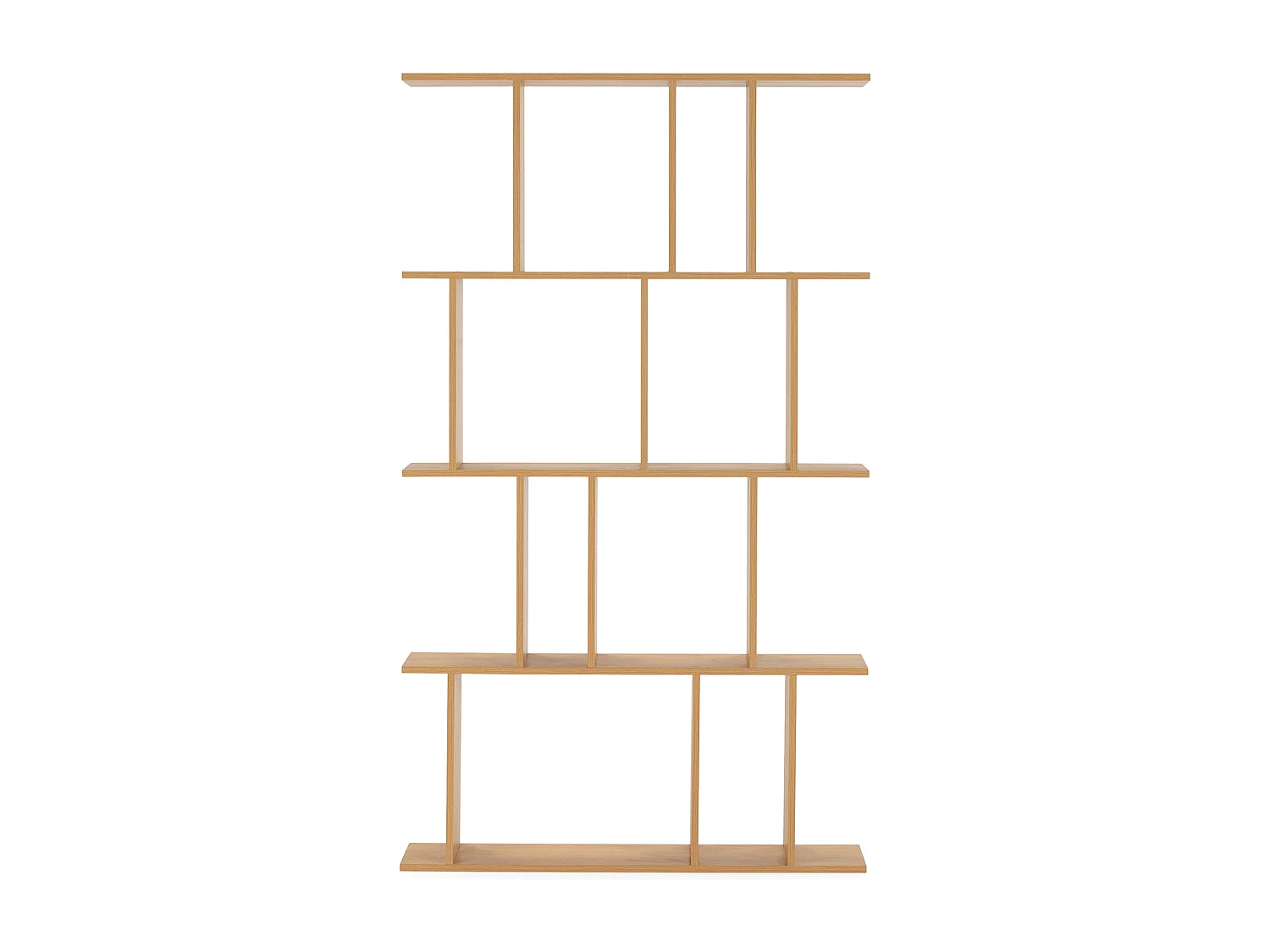 Wohnzimmerregal Niko 8 fächern Eichenfarbe