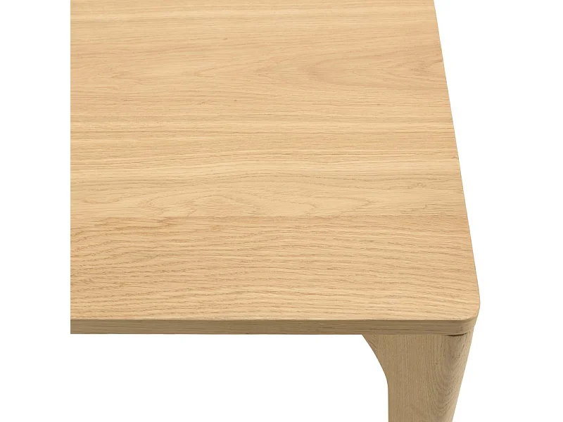 MAXENCE - Table à manger ext. 240/292cm pieds en bois de chêne massif