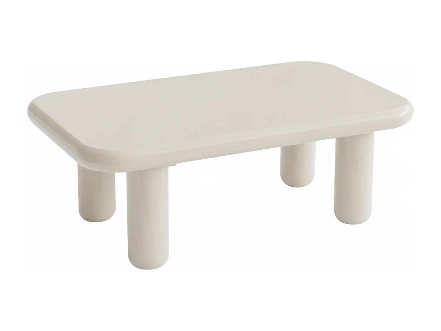 Rechthoekig salontafel 100 cm in wit gelakt MDF