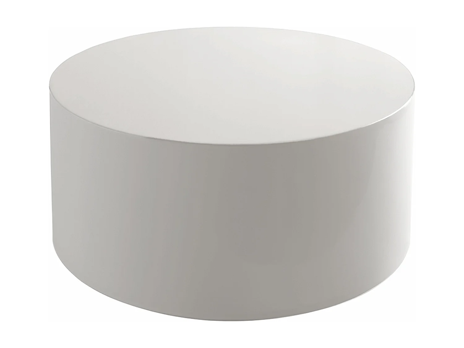 Ronde salontafel 80 cm in wit gelakt MDF