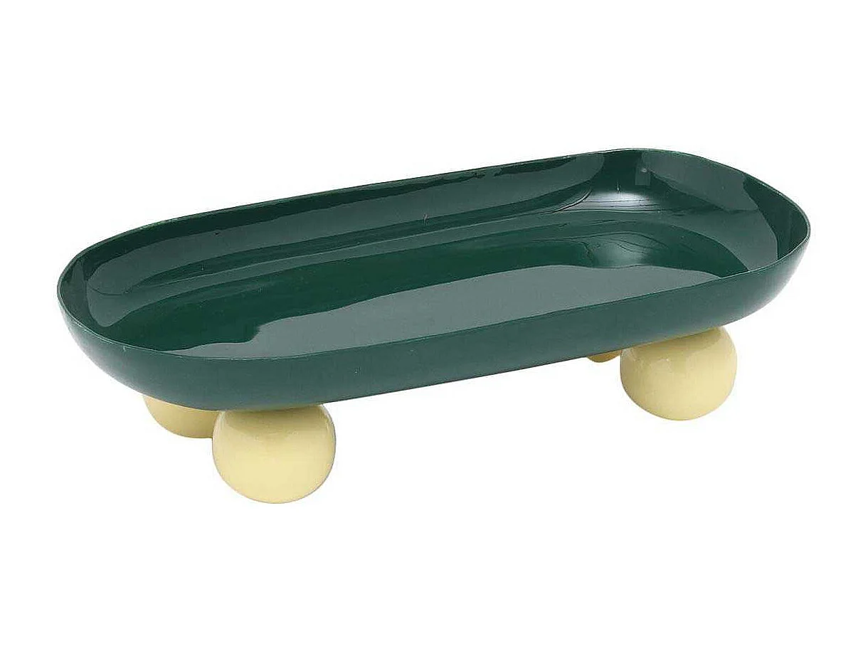 Plateau ovale en métal Double Funky