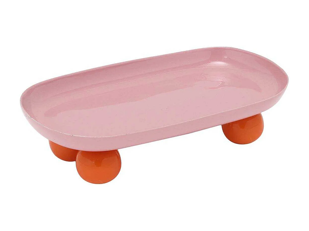 Plateau ovale en métal Double Funky