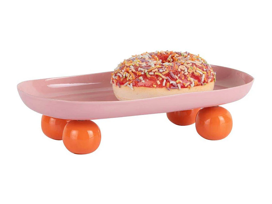 Plateau ovale en métal Double Funky