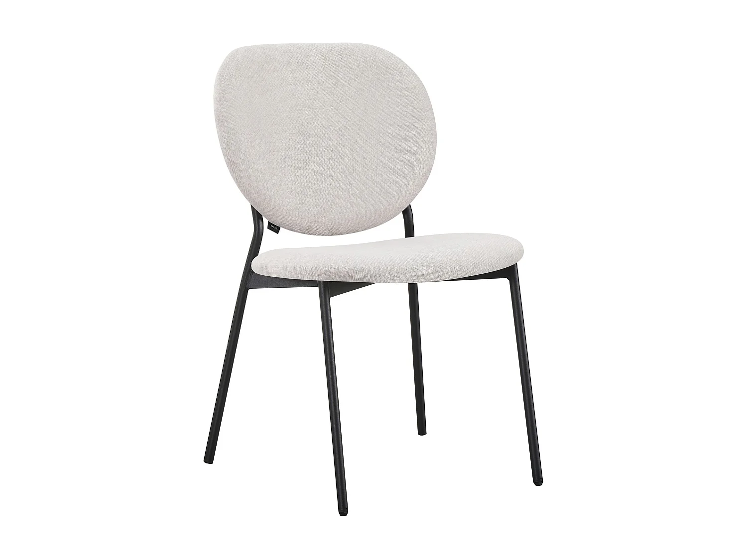 Silla de comedor acolchada – Chenilla hidrofóbica greige – BROCTALM