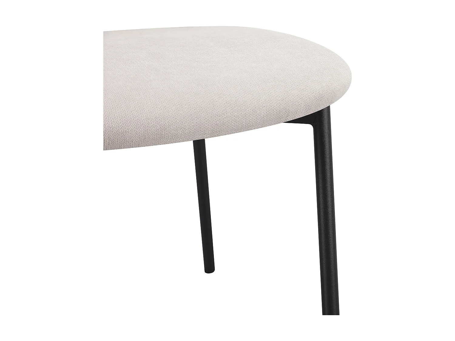 Silla de comedor acolchada – Chenilla hidrofóbica greige – BROCTALM