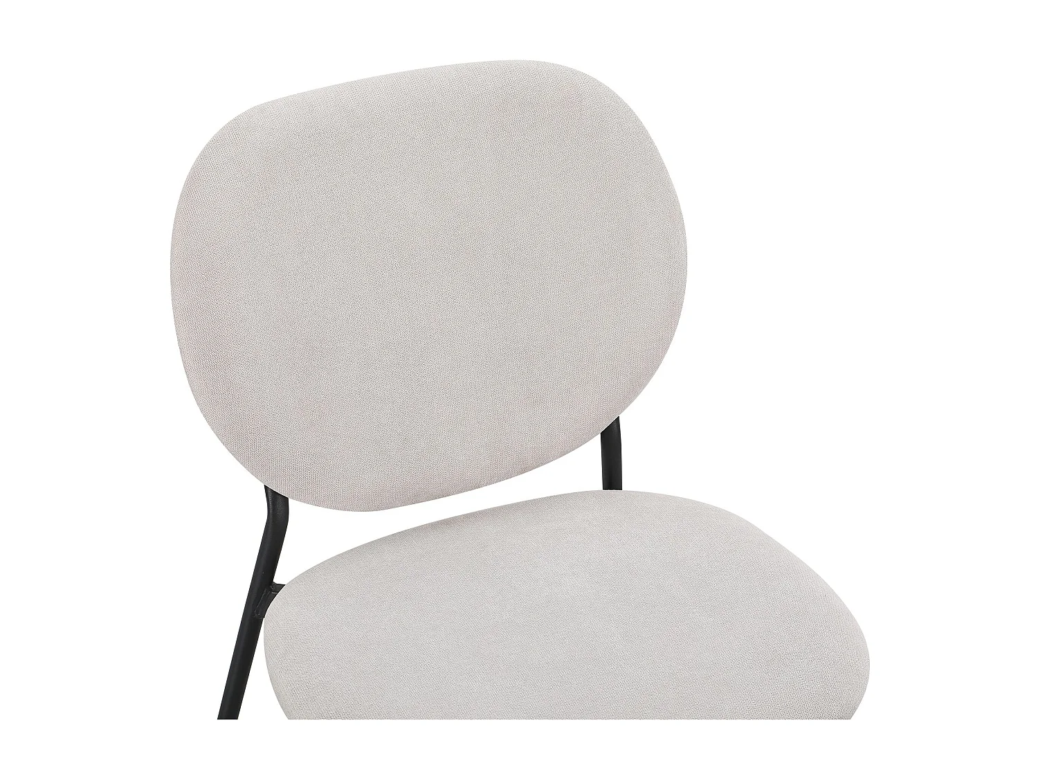 Silla de comedor acolchada – Chenilla hidrofóbica greige – BROCTALM