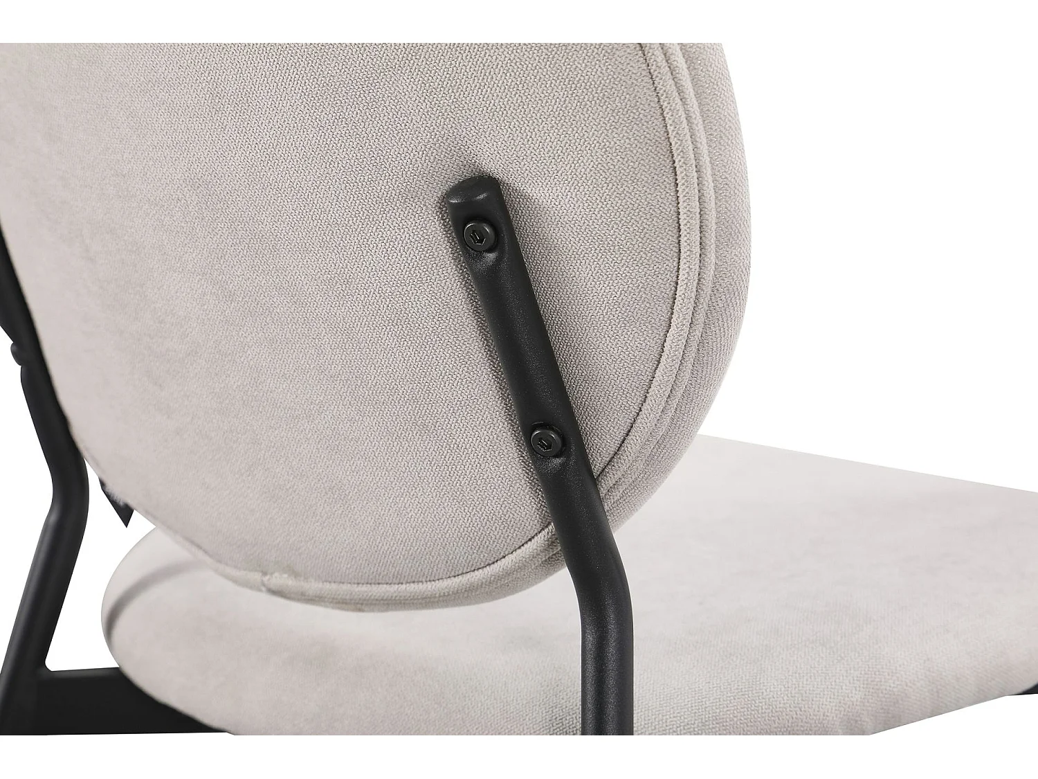 Silla de comedor acolchada – Chenilla hidrofóbica greige – BROCTALM