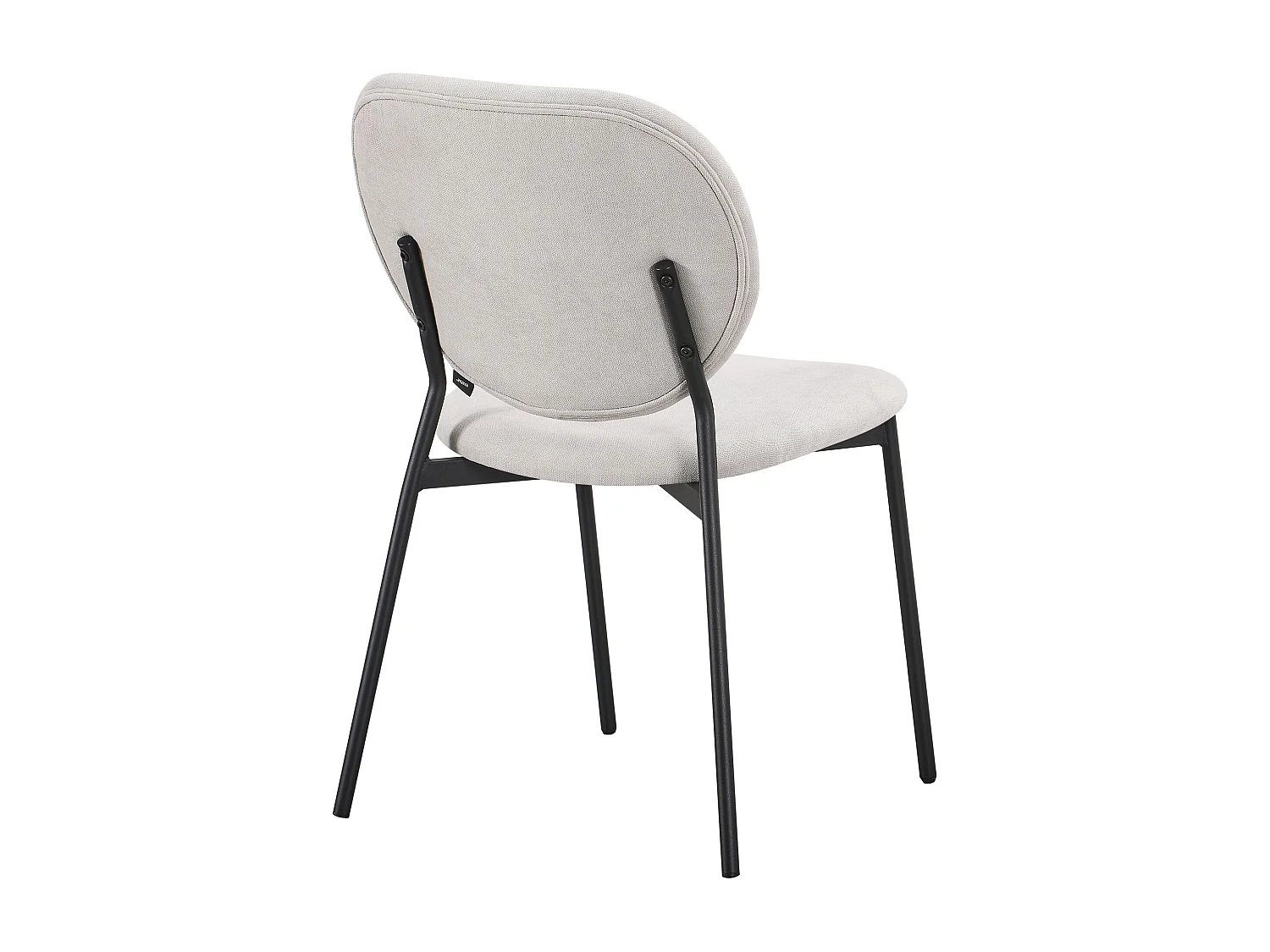 Silla de comedor acolchada – Chenilla hidrofóbica greige – BROCTALM