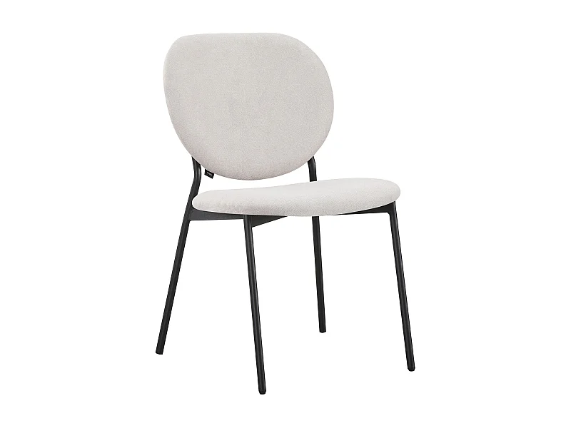 Stoel – hydrofobe bekleding – chenille – greige – BROCTALM