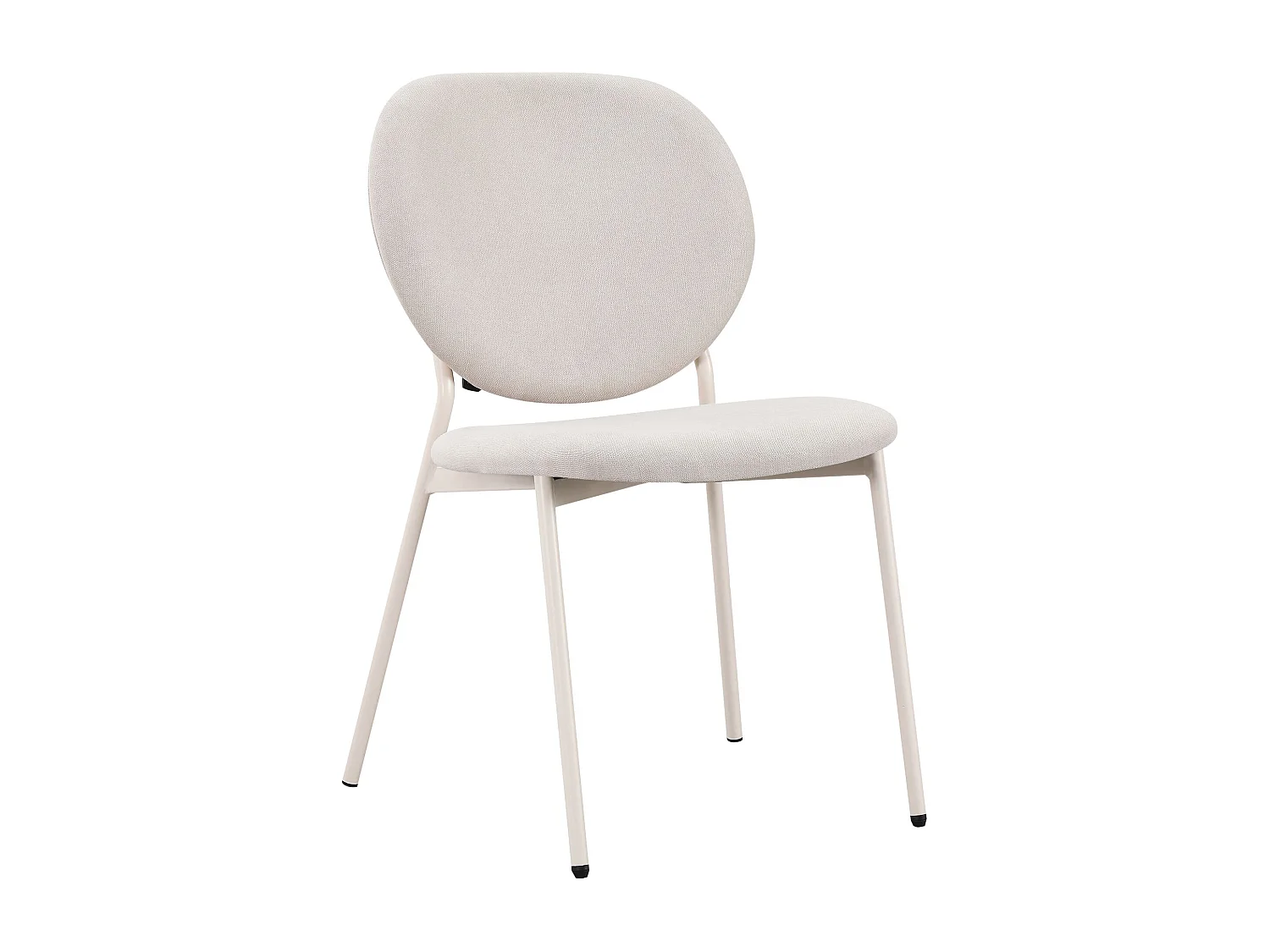 Polsterstuhl mit hydrophober Chenille – Hellbeige – BROCTALM