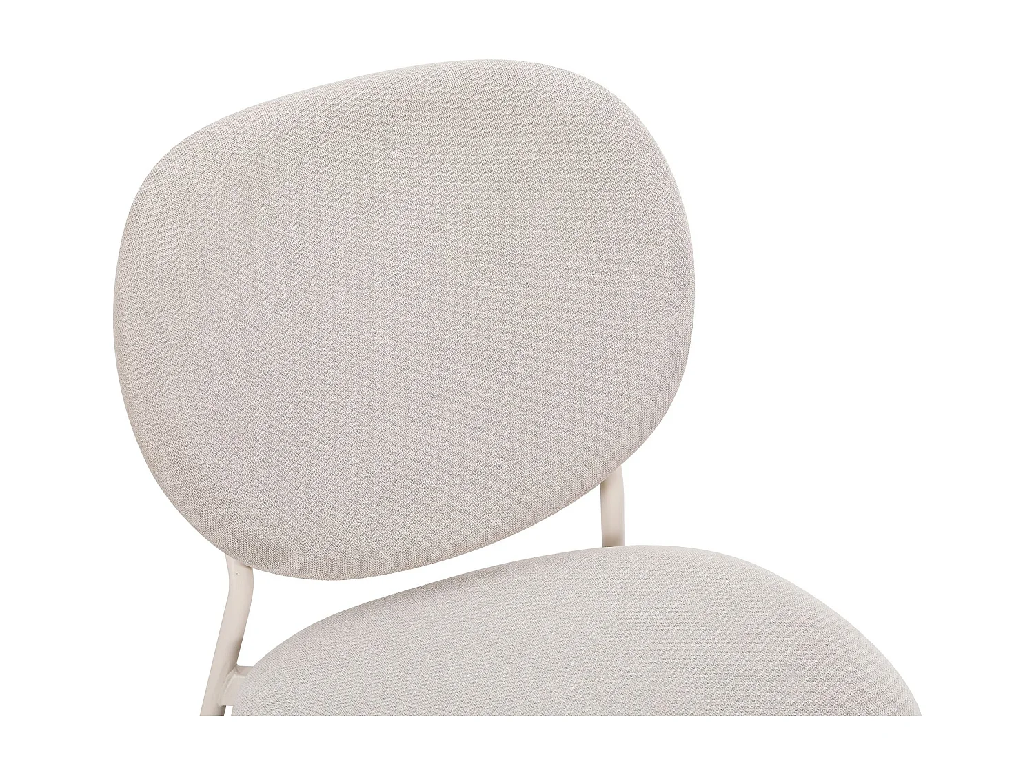 Polsterstuhl mit hydrophober Chenille – Hellbeige – BROCTALM