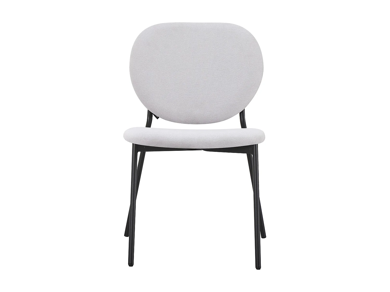 Polsterstuhl mit hydrophober Chenille – Hellgrau – BROCTALM