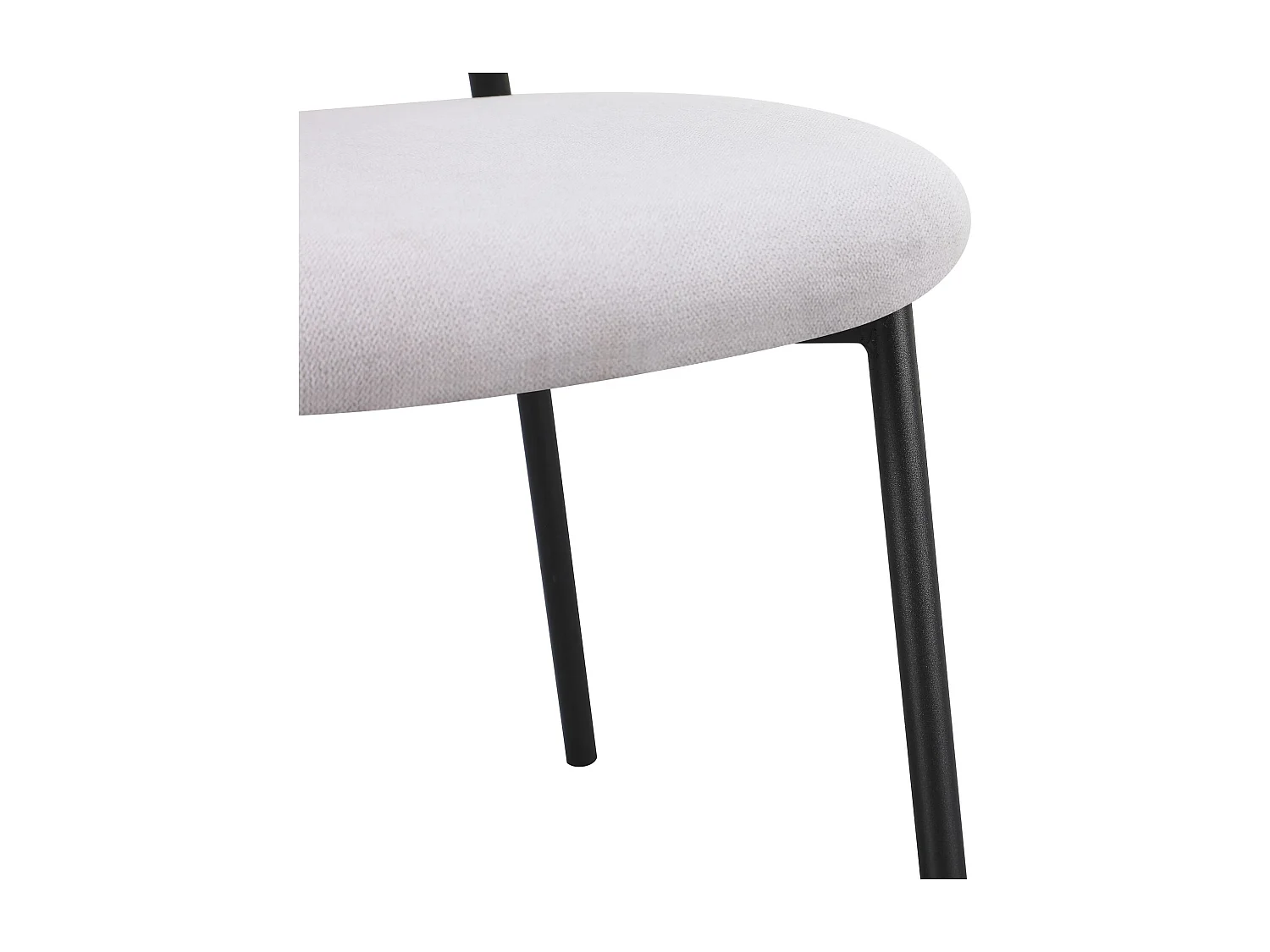 Polsterstuhl mit hydrophober Chenille – Hellgrau – BROCTALM