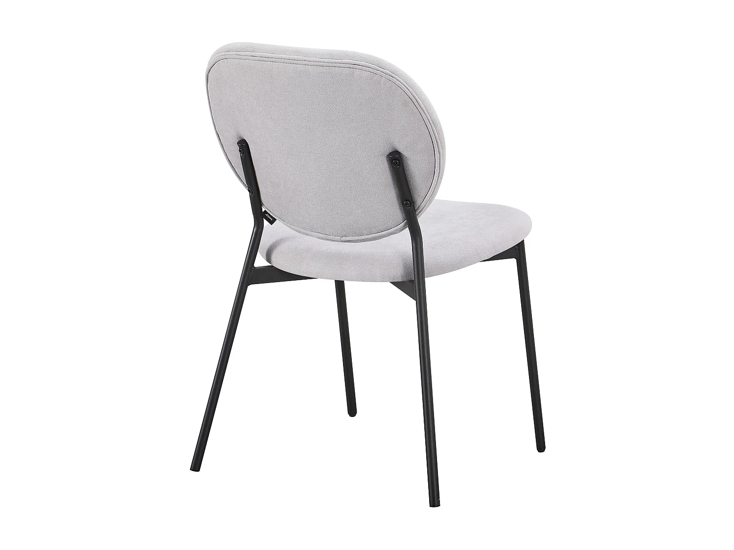Polsterstuhl mit hydrophober Chenille – Hellgrau – BROCTALM