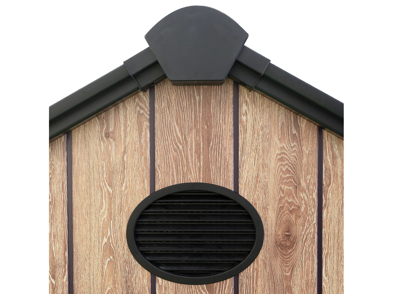 Casetta da giardino in resina 3,62 m² Oak O40 – Pavimento incluso – Finestra laterale – Effetto legno premium – Doppia porta ampia