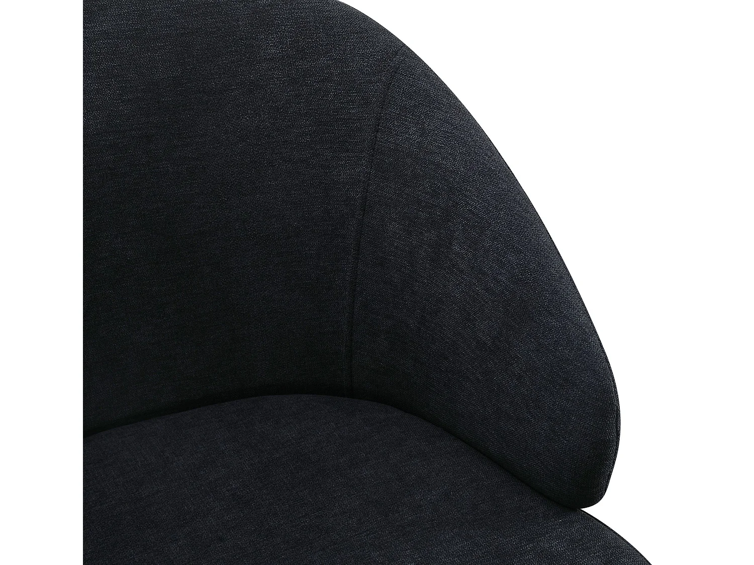 Stoel – comfortabele bekleding – gevlochten stof – grafietgrijs – ATIBLLE