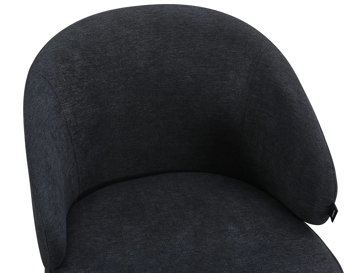 Stoel – comfortabele bekleding – gevlochten stof – grafietgrijs – ATIBLLE