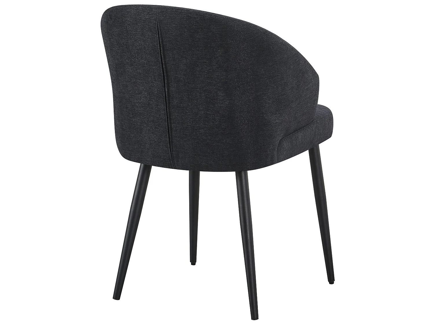 Stoel – comfortabele bekleding – gevlochten stof – grafietgrijs – ATIBLLE