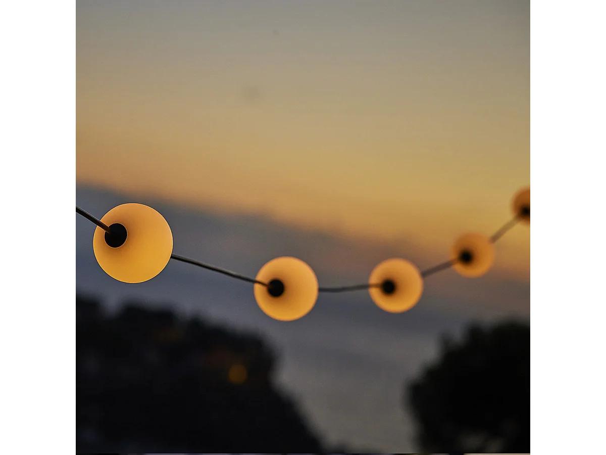 Guirlande lumineuse d'extérieur BOLLY Blanc Plastique 5,5M